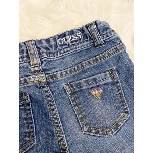 Infants Medium Wash Guess Jeans with Faux Bow Pockets Size 24M
